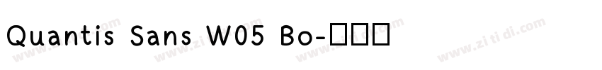 Quantis Sans W05 Bo字体转换
